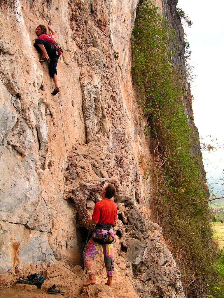 Laos - climbing in Van Vieng 16