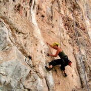 Laos - climbing in Van Vieng 25