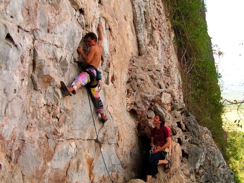 Laos - climbing in Van Vieng 30