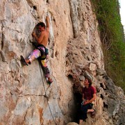 Laos - climbing in Van Vieng 30