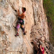 Laos - climbing in Van Vieng 31