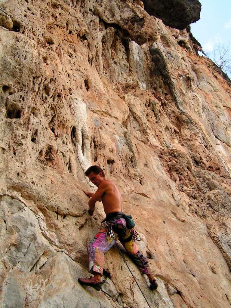 Laos - climbing in Van Vieng 33