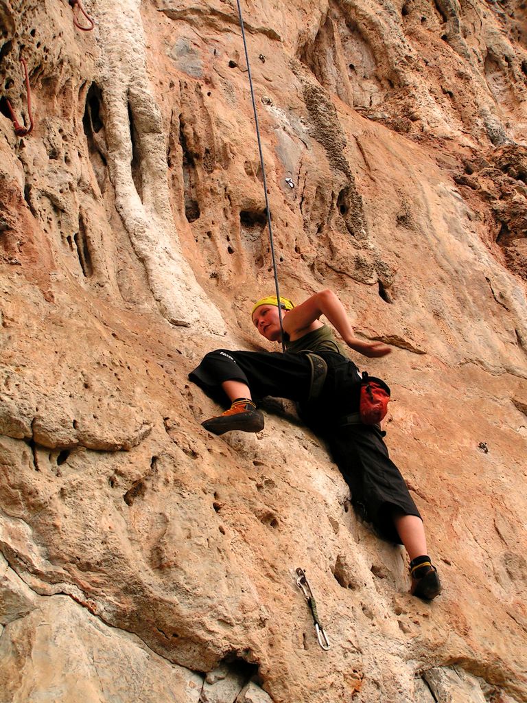 Laos - climbing in Van Vieng 35