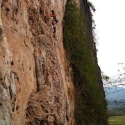 Laos - climbing in Van Vieng 36