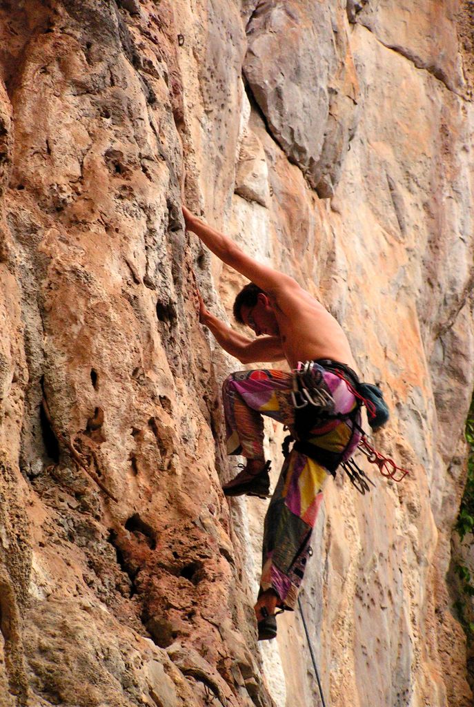 Laos - climbing in Van Vieng 37