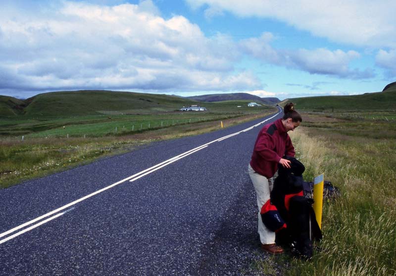 Hitch-hiking in Iceland