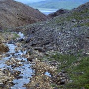 Iceland - Paula during the trip in Liparite mountains