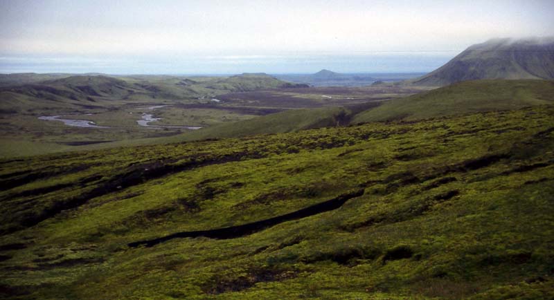 Iceland - black and green country