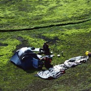 Iceland - drying all our stuff