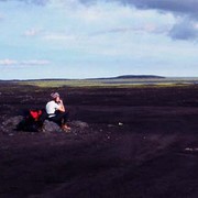 Iceland - a crossing on a lava field