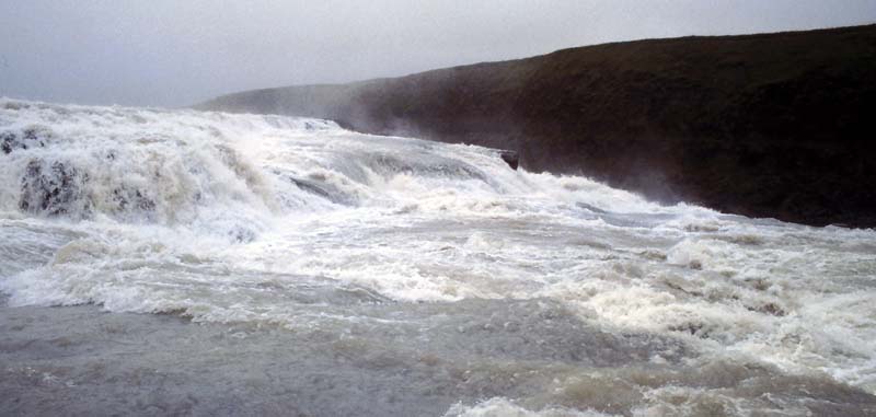 Iceland - a first part of Gullfoss waterfall