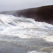 Iceland - a first part of Gullfoss waterfall