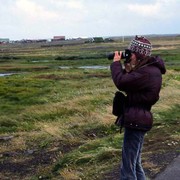 Iceland - Paula taking last pictures