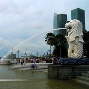 Singapore - the Merlin Statue