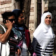 Turkey - Istanbul - Turkish women in Topkapi Palace