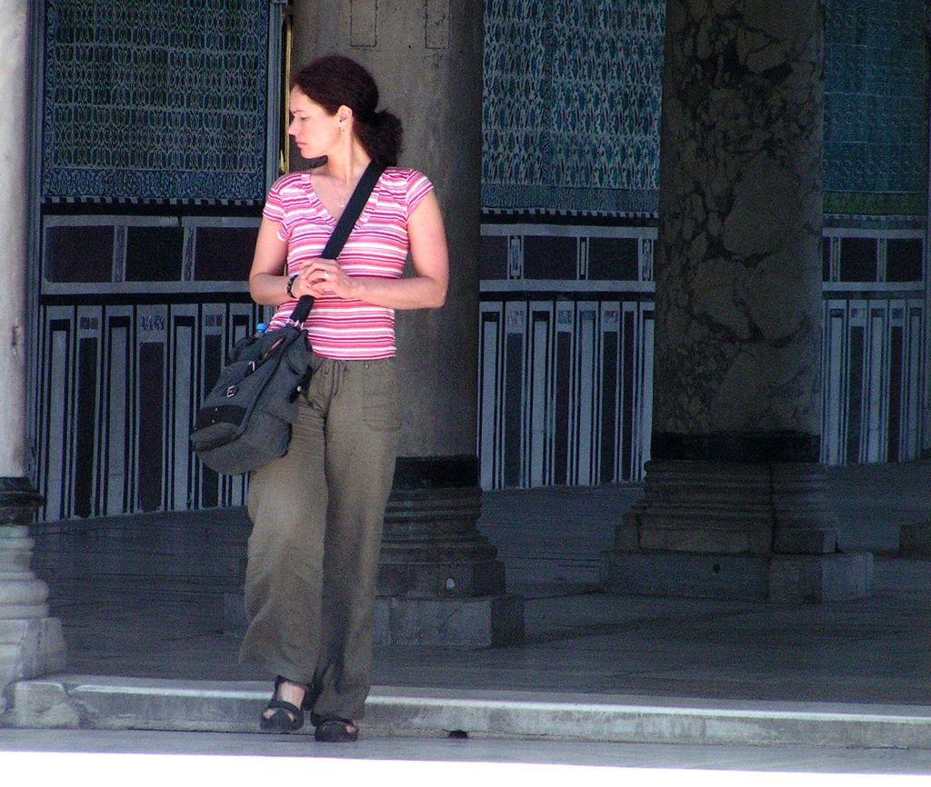 Turkey - Istanbul - Tereza in Topkapi Palace