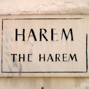 Turkey - Istanbul - Harem sign in Topkapi Palace