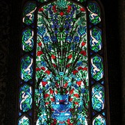 Turkey - Istanbul - a glass window inside the harem