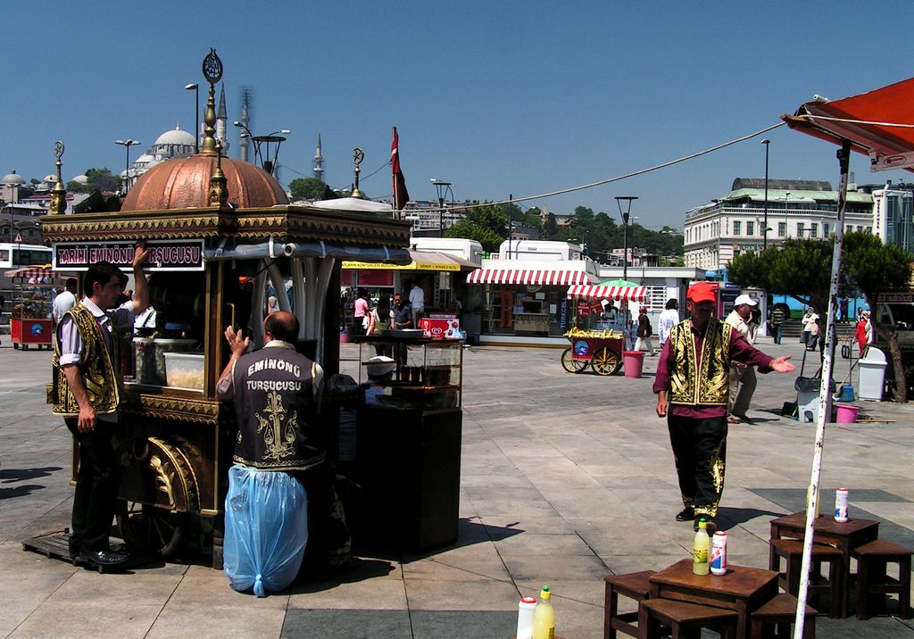 Turkey - a street vendor in Istanbul