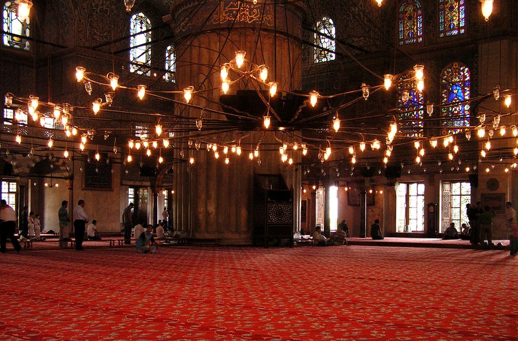 Turkey Inside Blue Mosque In Istanbul 01
