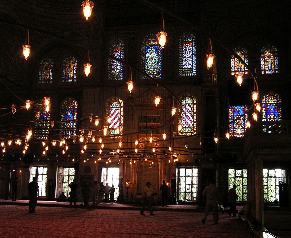 Turkey - inside Blue Mosque in Istanbul 02