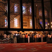 Turkey - praying in Blue Mosque in Istanbul