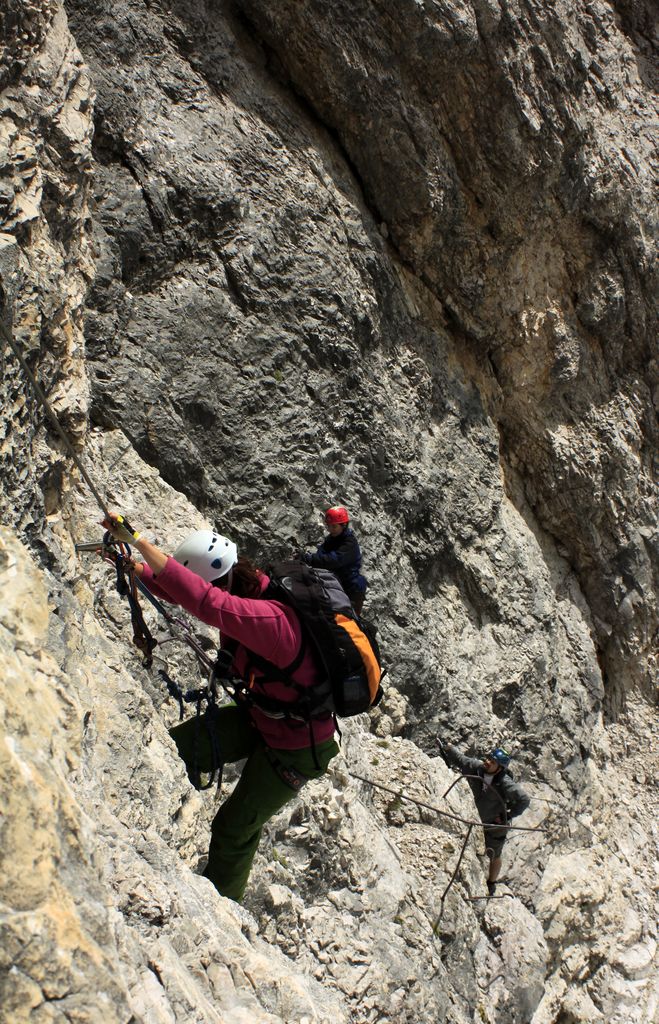 The Italian Dolomites - Via ferrata Tomaselli 41