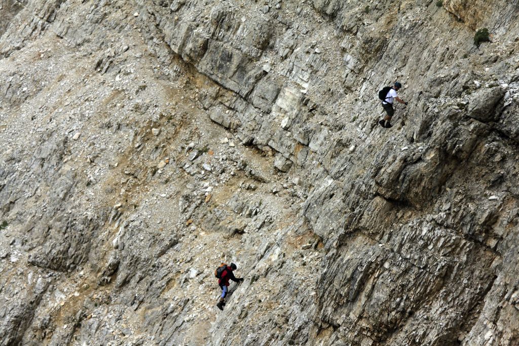 The Italian Dolomites - Via ferrata Tomaselli 55