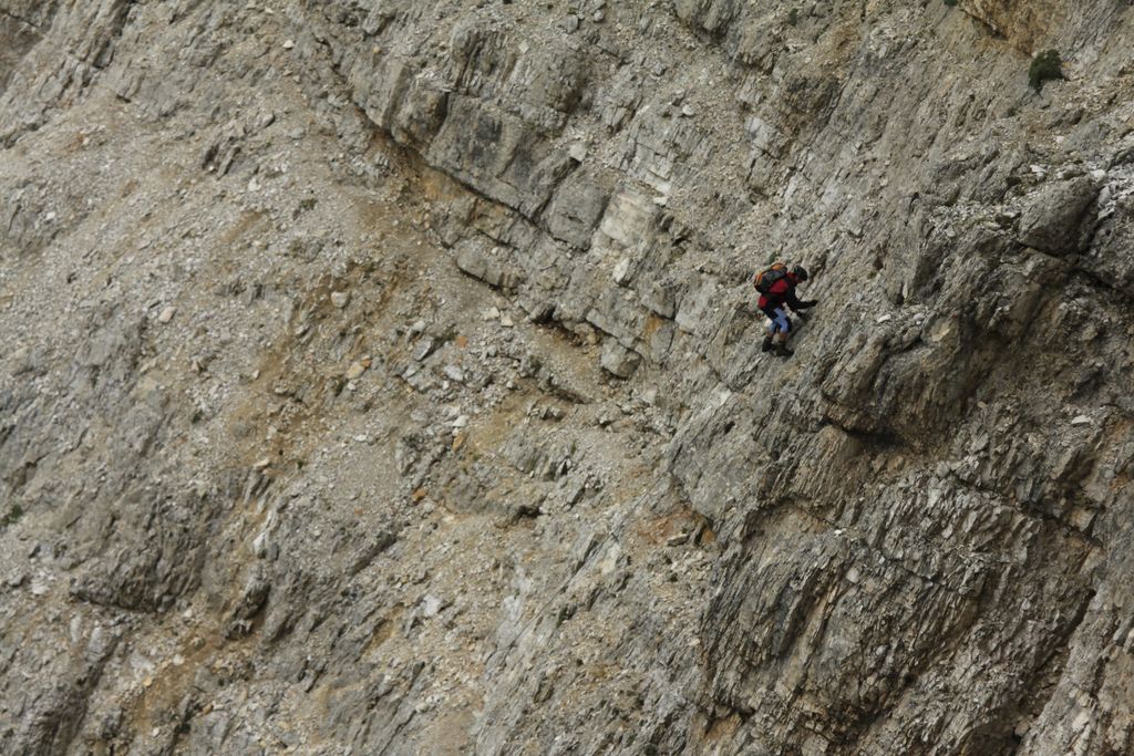 The Italian Dolomites - Via ferrata Tomaselli 58