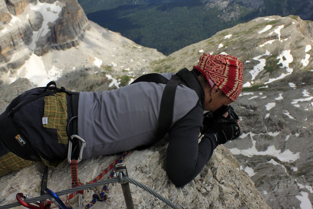 The Italian Dolomites - Via ferrata Tomaselli 73