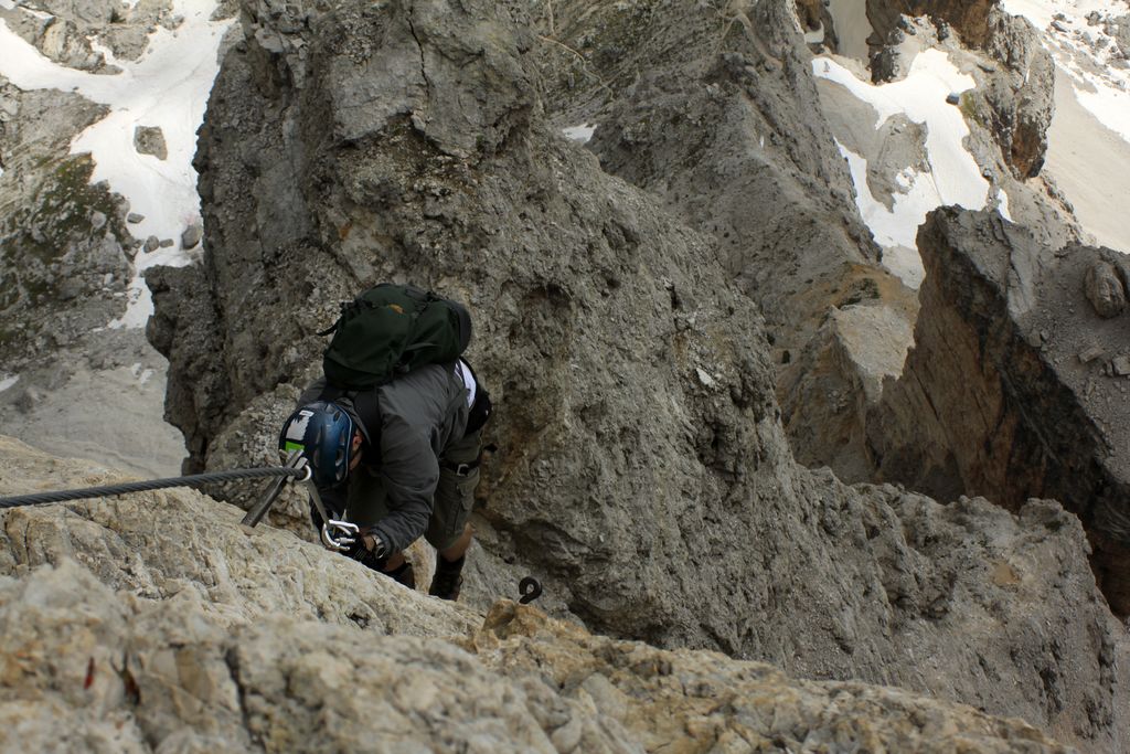 The Italian Dolomites - Via ferrata Tomaselli 74