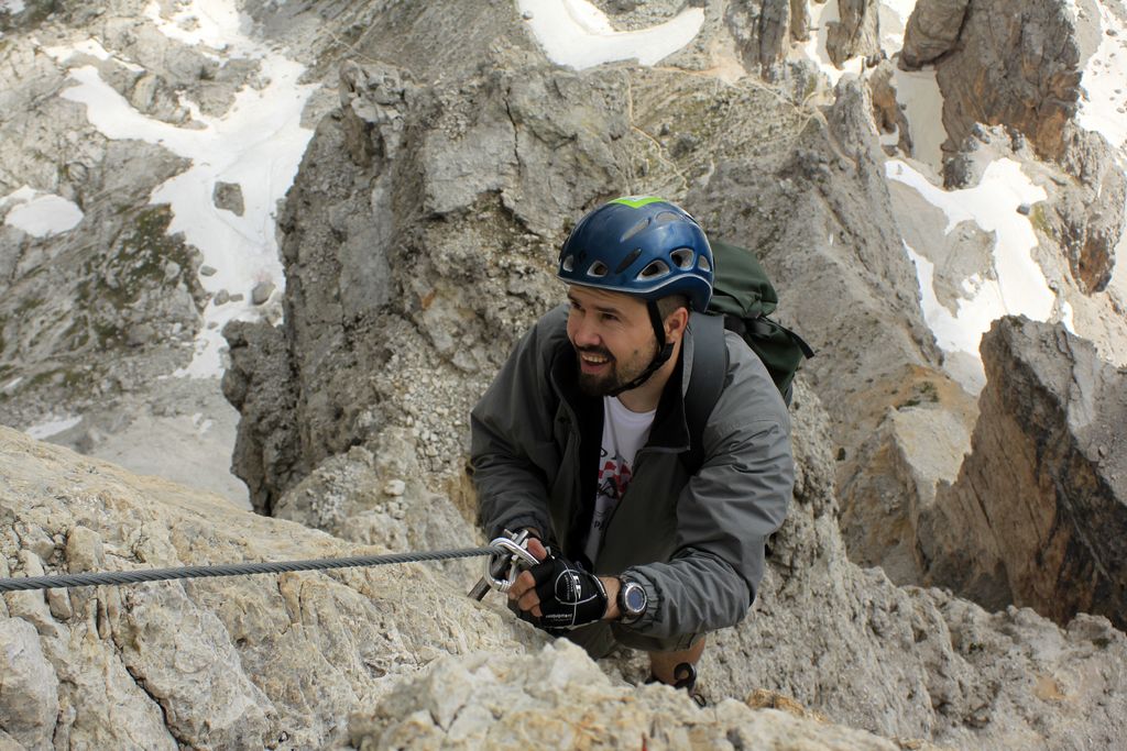 The Italian Dolomites - Via ferrata Tomaselli 75