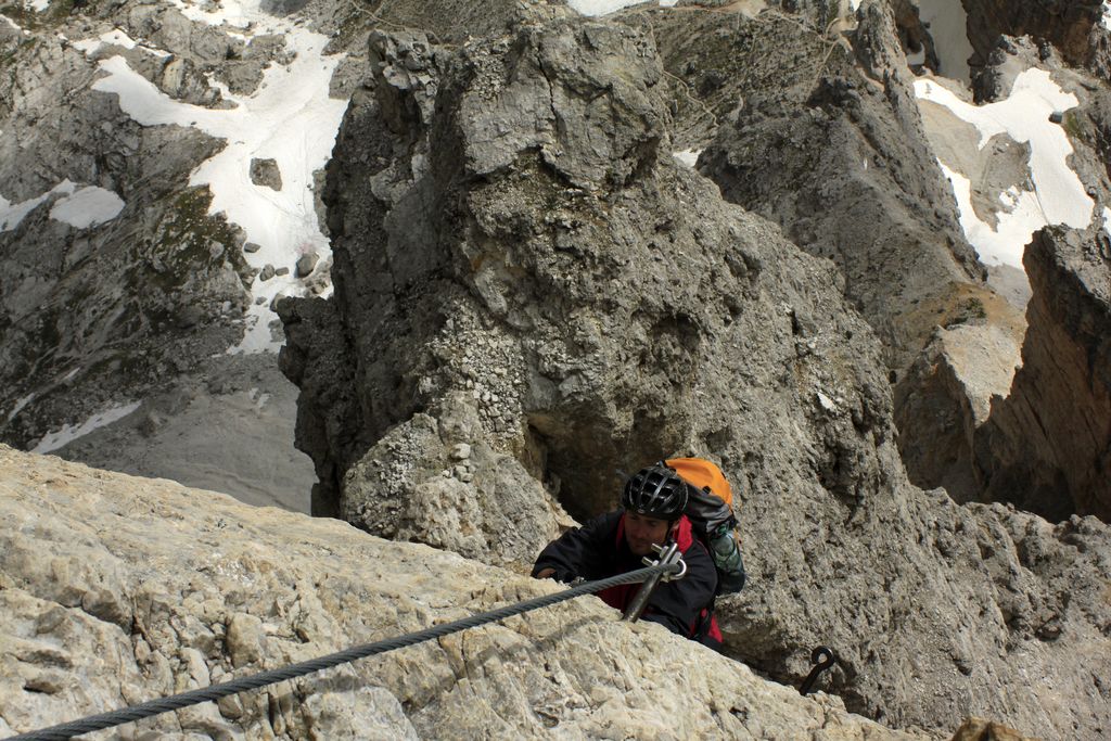 The Italian Dolomites - Via ferrata Tomaselli 76