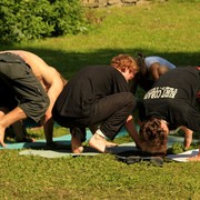 Czechia - Slackline festival - yoga session 10