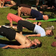 Czechia - Slackline festival - yoga session 12