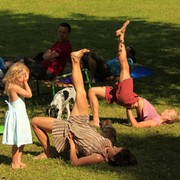 Czechia - Slackline festival - yoga session 13