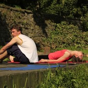 Czechia - Slackline festival - yoga session 15