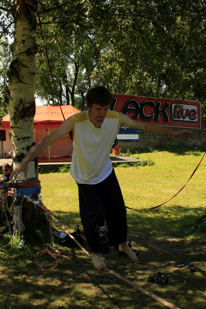 Czechia - Slackline festival - first steps