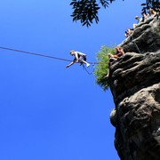 Czechia - Slackline festival - a highline 01