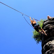 Czechia - Slackline festival - a highline 14