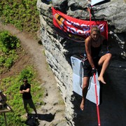 Czechia - Slackline festival - a highline 15