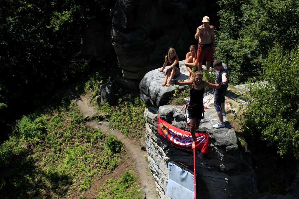 Czechia - Slackline festival - a highline 16