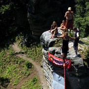 Czechia - Slackline festival - a highline 16