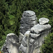 Czechia - Slackline festival - views from old castle ruins 03