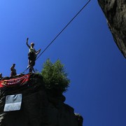 Czechia - Slackline festival - a highline 17