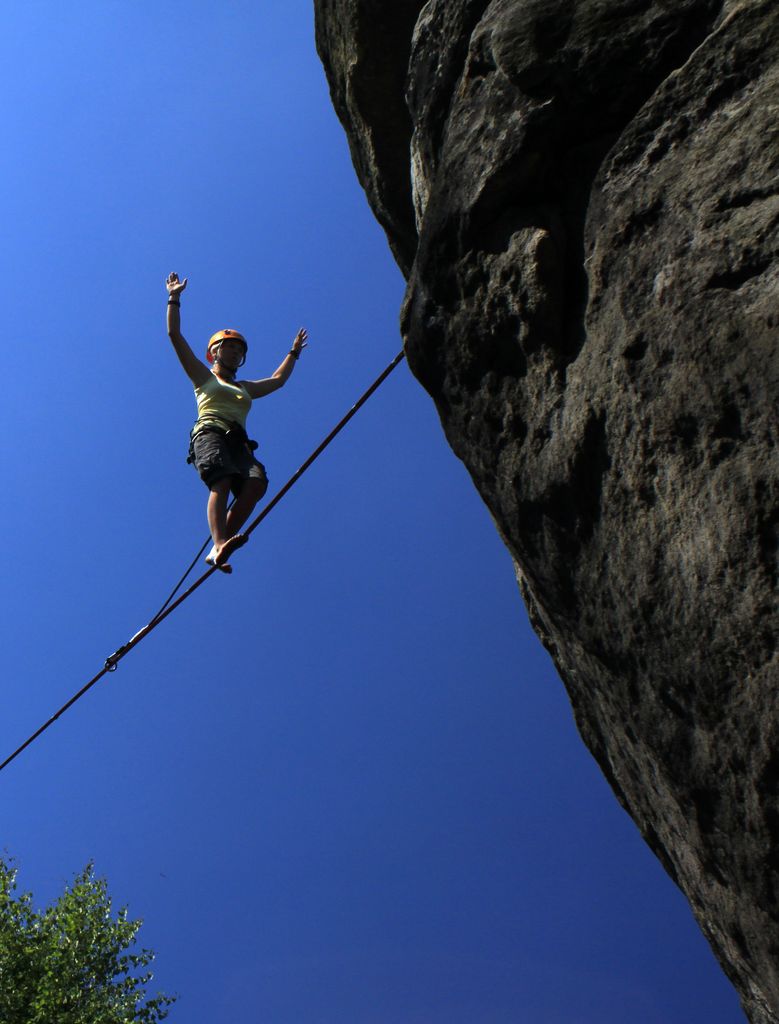 Czechia - Slackline festival - a highline 18