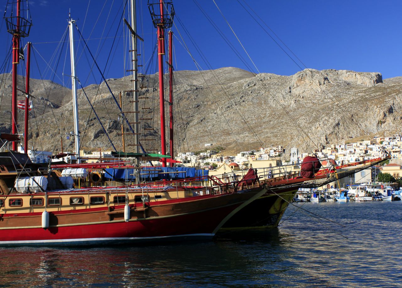 Greece - Kalymnos - the port in Pothia 02