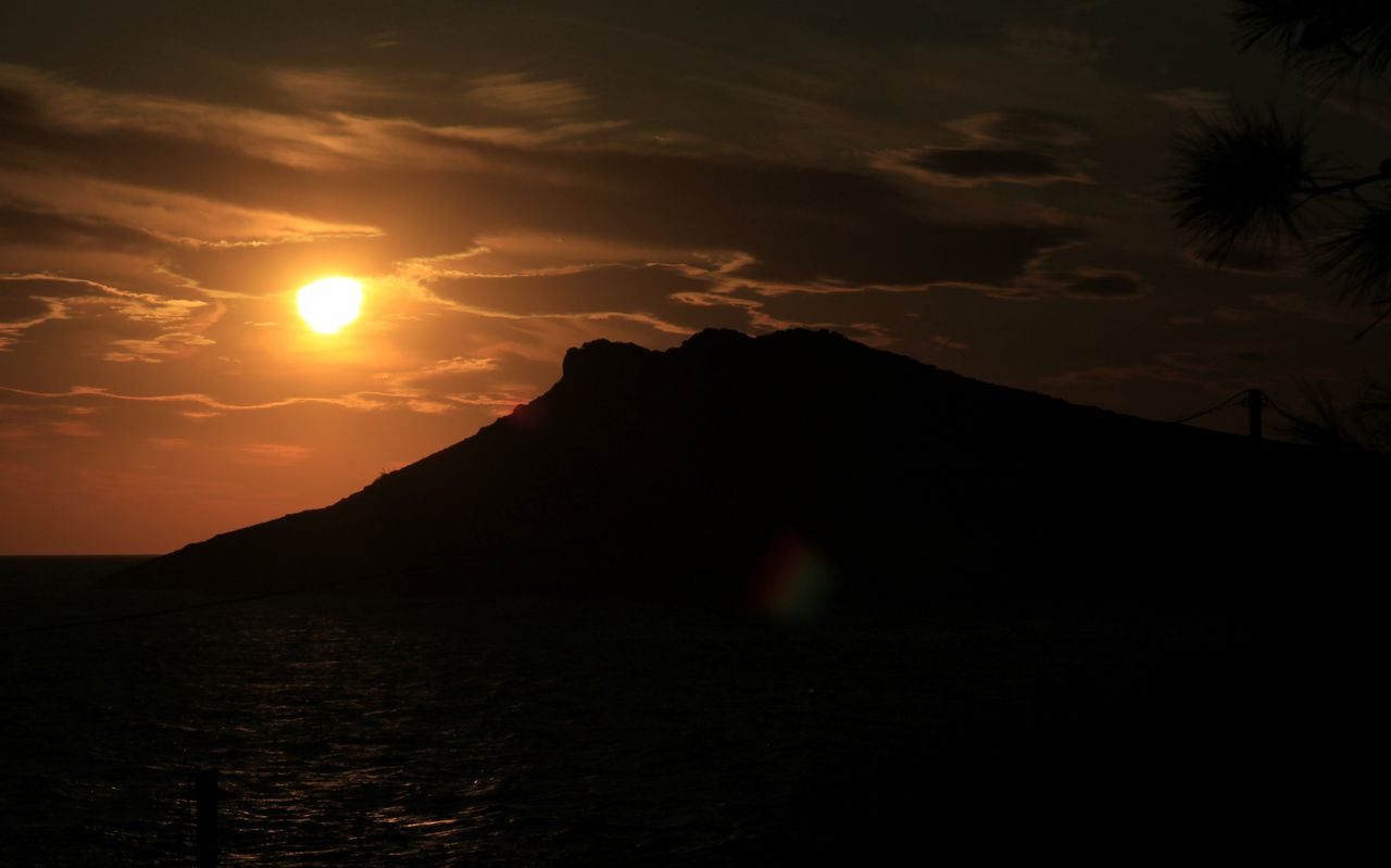 Greece - Telendos island at sunset