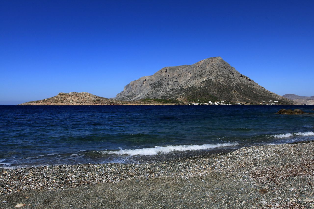 Greece - Kalymnos - Melitsahas beach and Telendos island