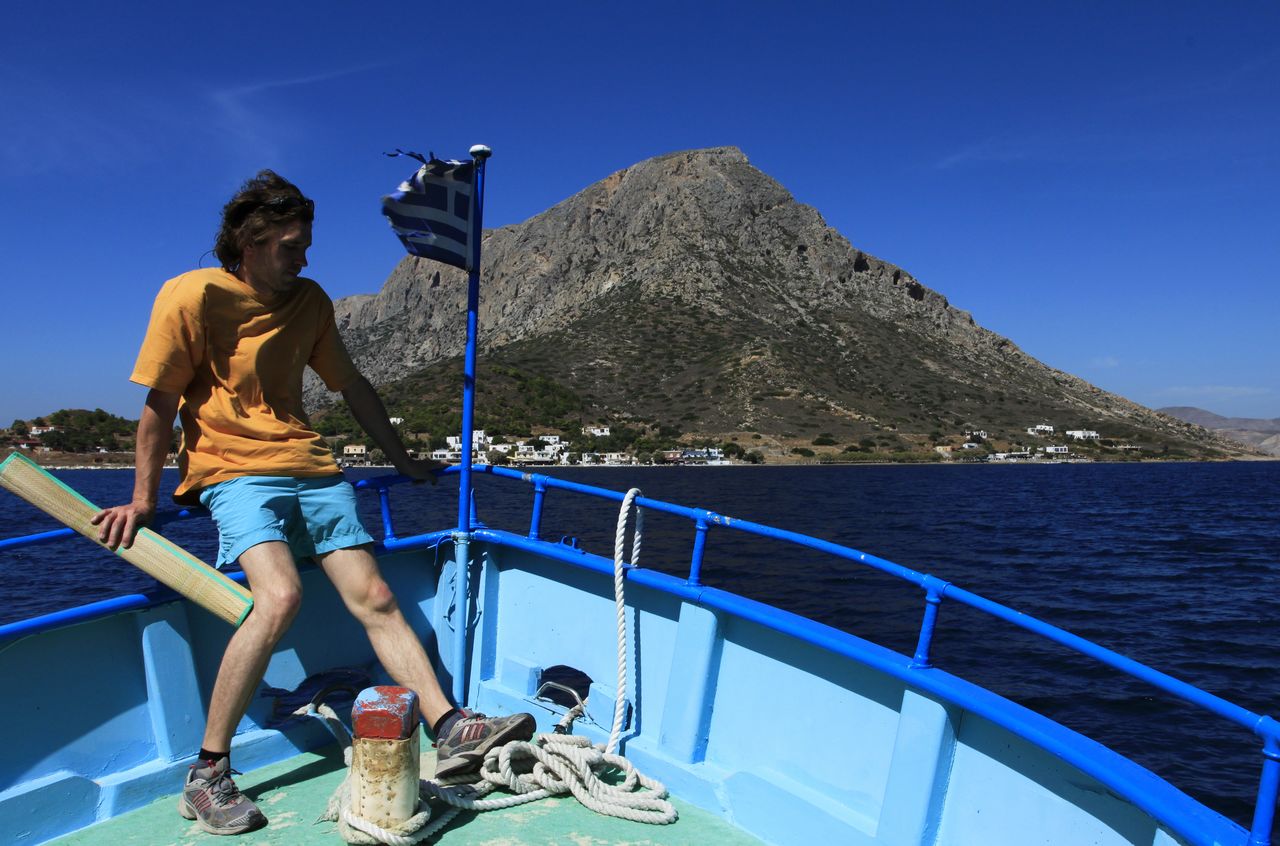 Greece - a taxi boat to Telendos island